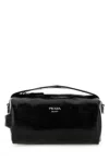 Prada Rectangular Handbag Top Handle In Black
