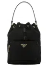 Prada Borsa A Secchiello Re-edition 1978 In Re-nylon Nero Donna