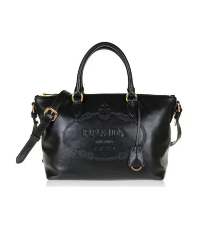 Prada Black Logo Handbag