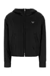 Prada Re-nylon Recycled Polyamide Down Jacket In Black