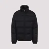 Prada Quilted Nylon Jacket Zip Pockets In Black