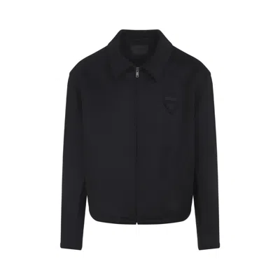 PRADA BLACK LOGO JACKET
