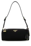 Prada Shoulder Bag In Re-nylon And Leather In Black