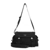 Prada Explore Messenger Bag With Triangle-logo In Black