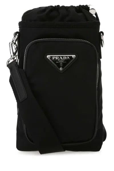 Prada Re-nylon Smartphone Case In Black