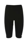 Prada Black Viscose Blend Leggings In Black