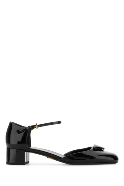 Prada Black Logo Pumps