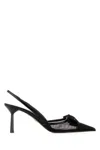 Prada Fabric Slingback Pumps In Black