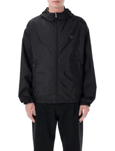 Prada Black Logo Reversible Jacket