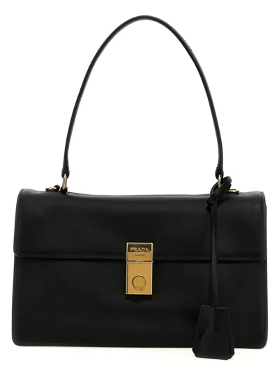 Prada Black Logo Shoulder Bag