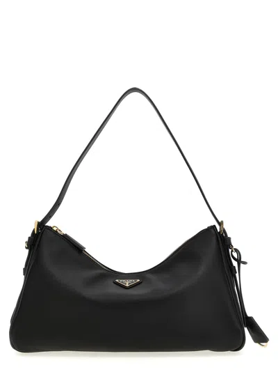 Prada Black Logo Shoulder Bag