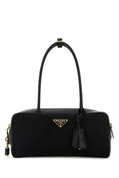 Prada Black Logo Shoulder Bag