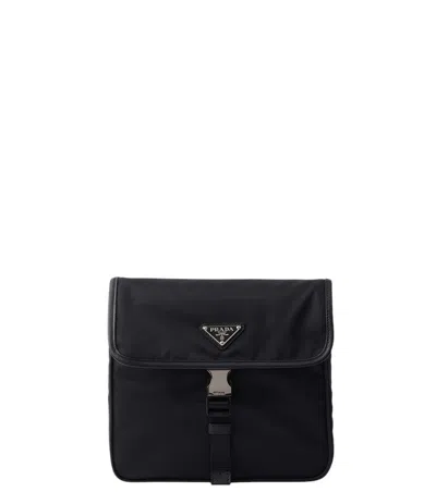 Prada Black Logo Small Messenger Bag