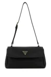 Prada Small Leather Shoulder Bag In Black