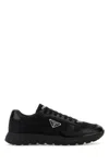 Prada Side Triangular Logo Low-cut Laced Casual Sneakers