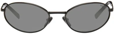 Prada Black Logo Sunglasses In 1ab60g