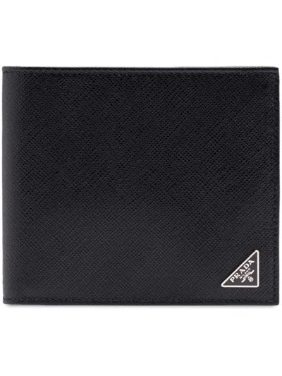 PRADA BLACK LOGO WALLET