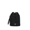 Prada Re-nylon Drawstring Pouch In Black
