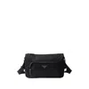 Prada Medium Re-nylon And Saffiano Leather Shoulder Bag In Black
