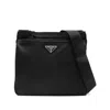 Prada Re-nylon Messenger Bag In Black