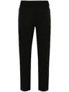 Prada Tailored Anthracite Trousers With Classic Waistband In Black