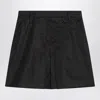 Prada Black Mini Skirt In Re-nylon Women In Blue