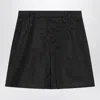 Prada Black Mini Skirt In Re-nylon Women In Blue