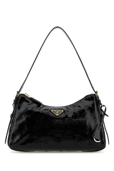 Prada Black Naplak Medium Aimã©e Shoulder Bag