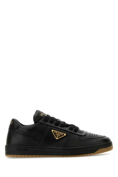 Prada Black Nappa Leather Downtown Sneakers
