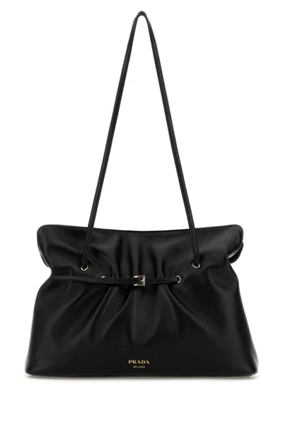 Prada Black Nappa Leather Shoulder Bag