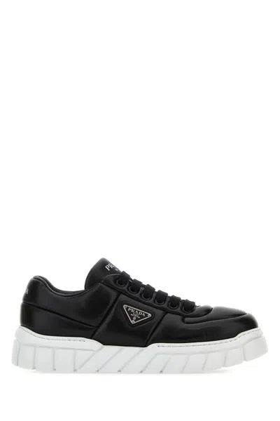 Prada Black Nappa Leather Sneakers