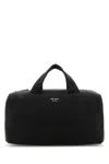 Prada Black Nappa Leather Travel Bag In Moro