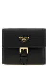 Prada Black Nappa Leather Wallet In Black