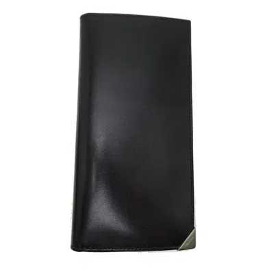 Pre-owned Prada Black Nero Long Bill Wallet (bi-fold) ()