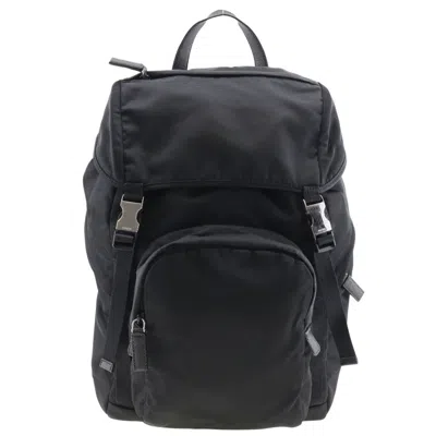 Pre-owned Prada Black Nero Nylon Backpack ()