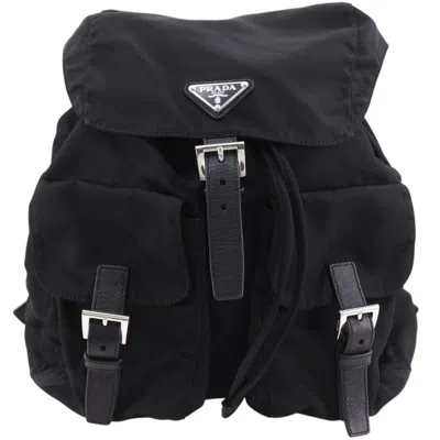 Pre-owned Prada Black Nero Nylon Backpack () In Black, Nero