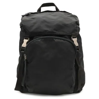Pre-owned Prada Black Nero Nylon Backpack () In Black, Nero