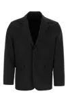 Prada Black Polyester And Nylon Blazer In Black
