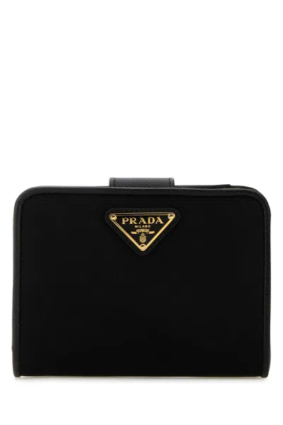 Prada Saffiano Small Wallet Accessories In Black