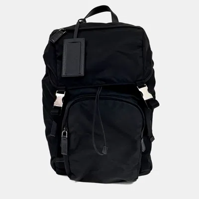 Pre-owned Prada Black Nylon Backpack