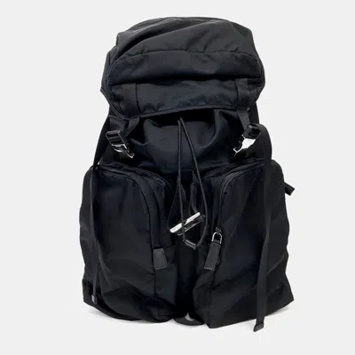 Pre-owned Prada Black Nylon Backpack