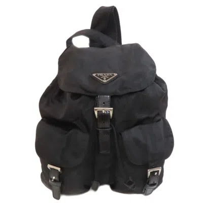 Pre-owned Prada Black Nylon Backpack ()