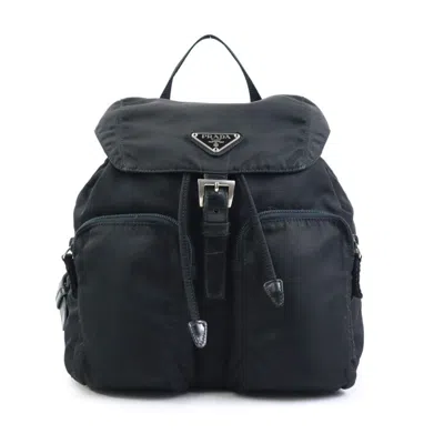 Pre-owned Prada Black Nylon Backpack ()
