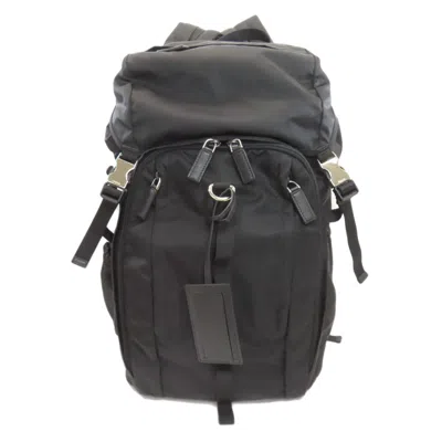 Pre-owned Prada Black Nylon Backpack ()