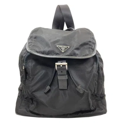 Pre-owned Prada Black Nylon Backpack ()