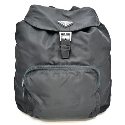 Pre-owned Prada Black Nylon Backpack ()