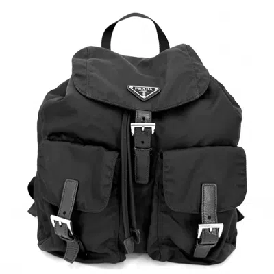Pre-owned Prada Black Nylon Backpack ()