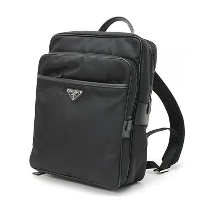 Pre-owned Prada Black Nylon Backpack ()