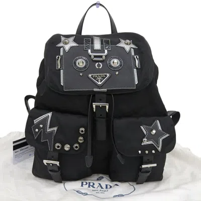 Pre-owned Prada Black Nylon Backpack ()