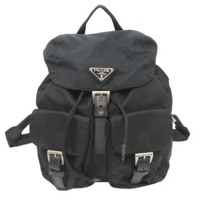 Pre-owned Prada Black Nylon Backpack ()